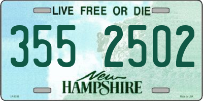 NH license plate 3552502