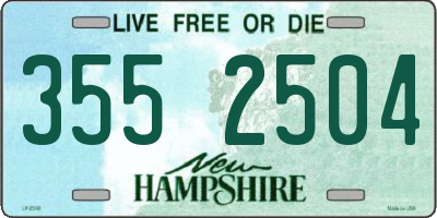 NH license plate 3552504