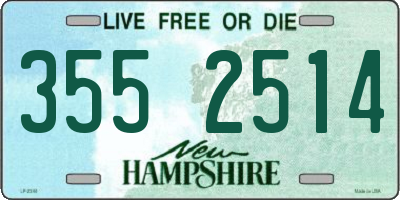 NH license plate 3552514