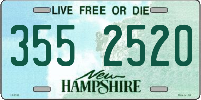 NH license plate 3552520
