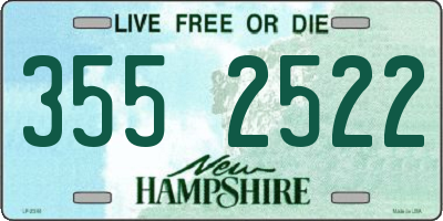 NH license plate 3552522