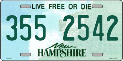 NH license plate 3552542