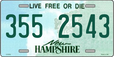 NH license plate 3552543
