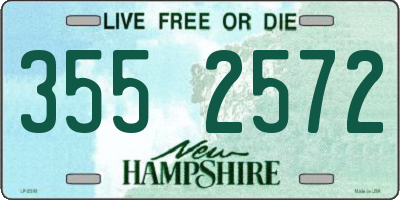 NH license plate 3552572
