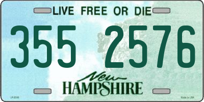 NH license plate 3552576