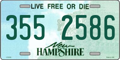 NH license plate 3552586