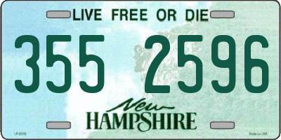 NH license plate 3552596