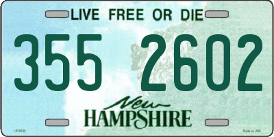 NH license plate 3552602