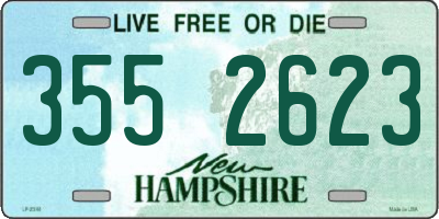 NH license plate 3552623