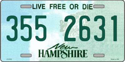 NH license plate 3552631