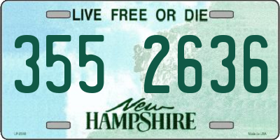 NH license plate 3552636