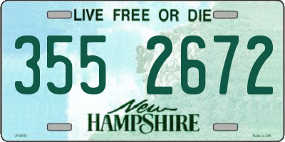 NH license plate 3552672