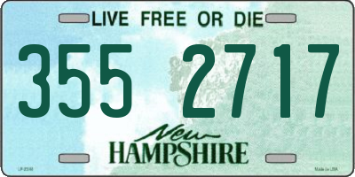 NH license plate 3552717
