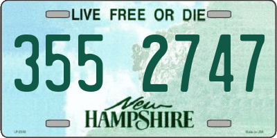 NH license plate 3552747