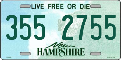 NH license plate 3552755