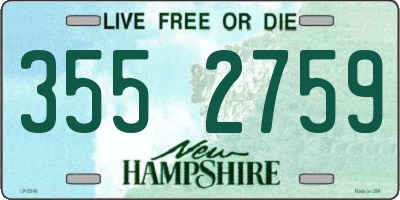 NH license plate 3552759