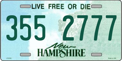 NH license plate 3552777