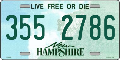 NH license plate 3552786
