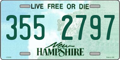 NH license plate 3552797