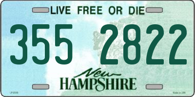NH license plate 3552822