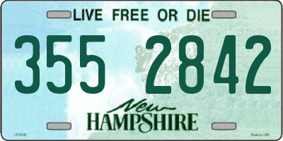 NH license plate 3552842