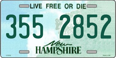 NH license plate 3552852