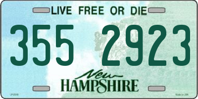 NH license plate 3552923