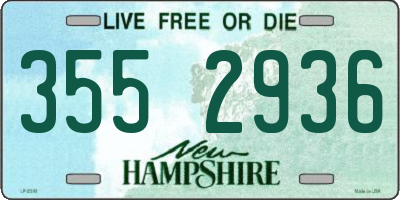 NH license plate 3552936