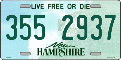 NH license plate 3552937