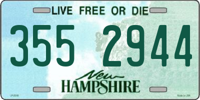 NH license plate 3552944