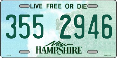NH license plate 3552946