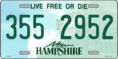 NH license plate 3552952