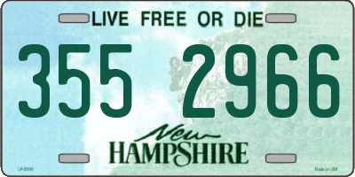 NH license plate 3552966