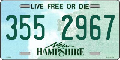 NH license plate 3552967