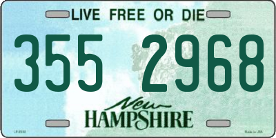 NH license plate 3552968