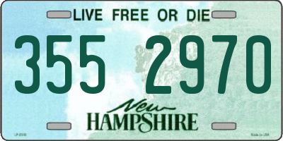 NH license plate 3552970