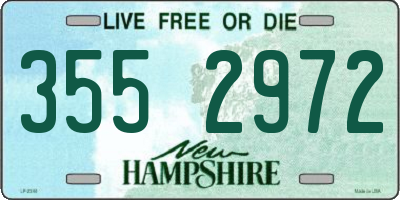 NH license plate 3552972
