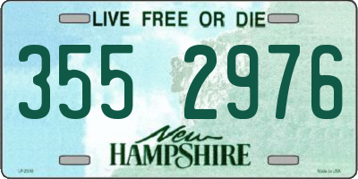 NH license plate 3552976