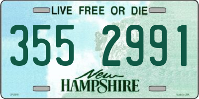 NH license plate 3552991