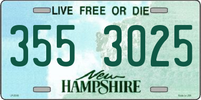 NH license plate 3553025