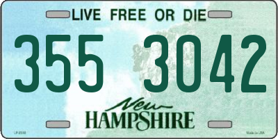 NH license plate 3553042