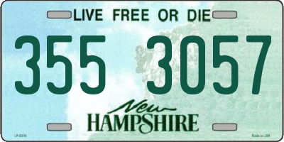 NH license plate 3553057
