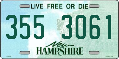 NH license plate 3553061