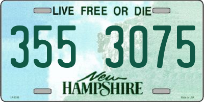 NH license plate 3553075