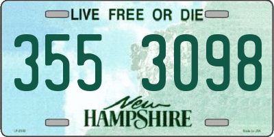NH license plate 3553098