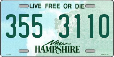 NH license plate 3553110