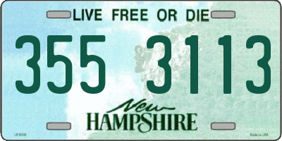 NH license plate 3553113