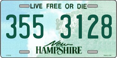 NH license plate 3553128