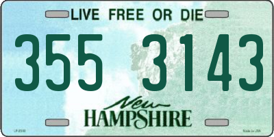 NH license plate 3553143