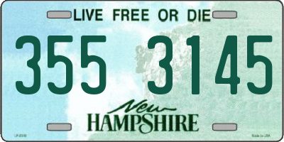 NH license plate 3553145